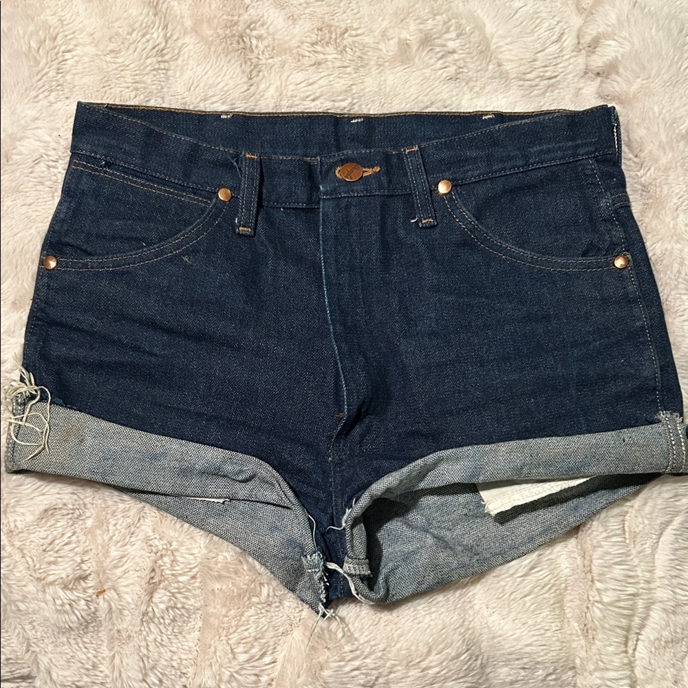 Wrangler Dark Blue Jean Shorts